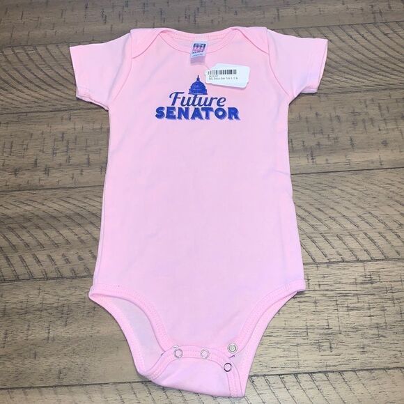 (3/$15) Future Senator onesie size 6-12 months - Picture 1 of 2